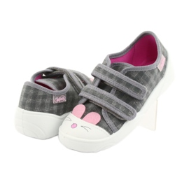 Scarpe per bambini Befado 907P108 rosa grigio 3