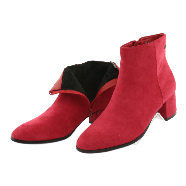 Stivali Filippo 316 in camoscio rosso 4
