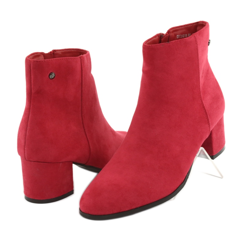 Stivali Filippo 316 in camoscio rosso 3