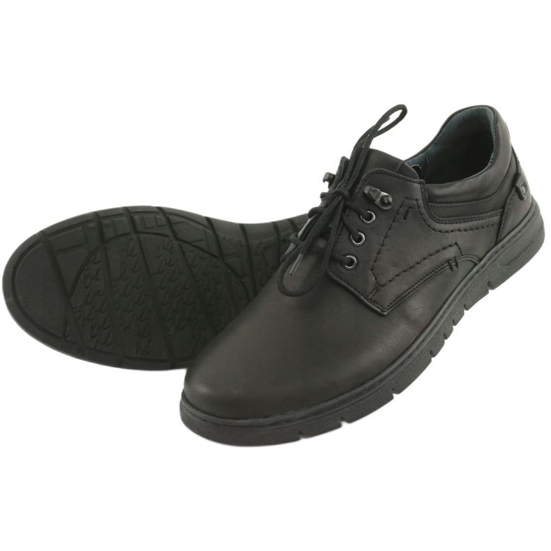 Scarpe stringate uomo Riko 902 nero 4