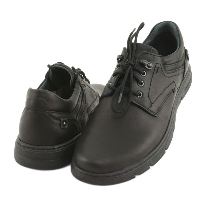 Scarpe stringate uomo Riko 902 nero 3