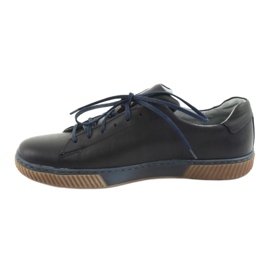 Riko Scarpe da uomo in pelle 893 blu navy 2
