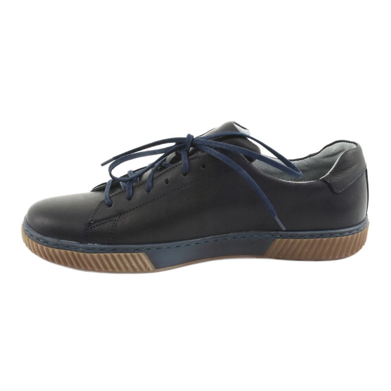 Riko Scarpe da uomo in pelle 893 blu navy 2