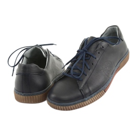 Riko Scarpe da uomo in pelle 893 blu navy 3