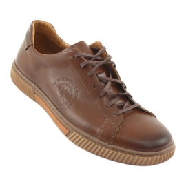 Scarpe in pelle sportiva Riko 893 Brown marrone 1