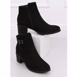 Stivali da donna neri con tacco alto 8B982 Black nero 2