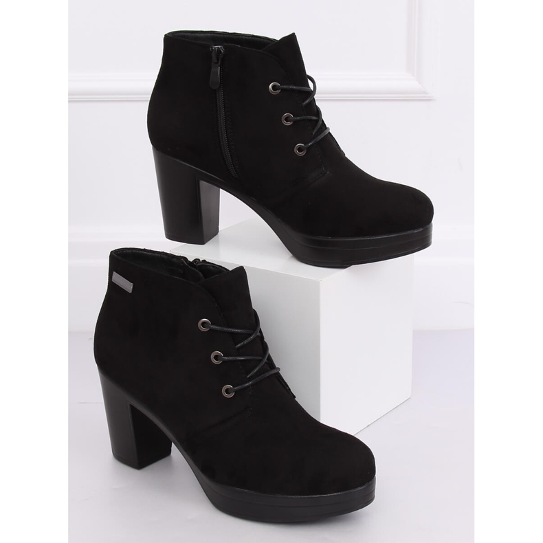 Scarpe nere con tacco alto 8B883 Nero 2