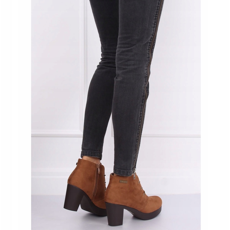Scarpe con tacco alto 8B883 Marrone kaki 1