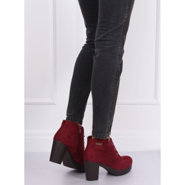 Maroon 8B883 Vino tacchi alti rosso 1