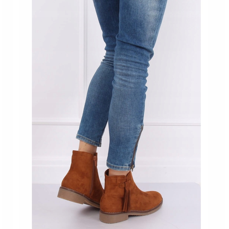 Stivali Jodhpur con frange cammello 8B907 Camel marrone 2