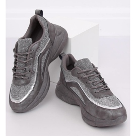 Grigio BY-082 D. Scarpe sportive grigie 2