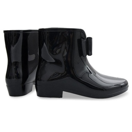 Stivali Wellington con fiocco NEW1 Black nero 1