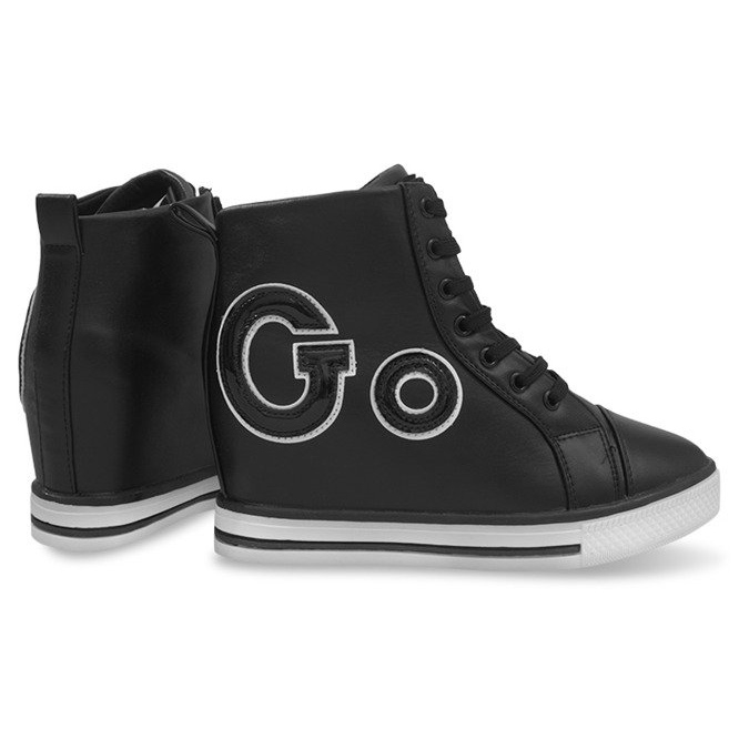 Sneakers alla moda Go GFA108 nere nero 1