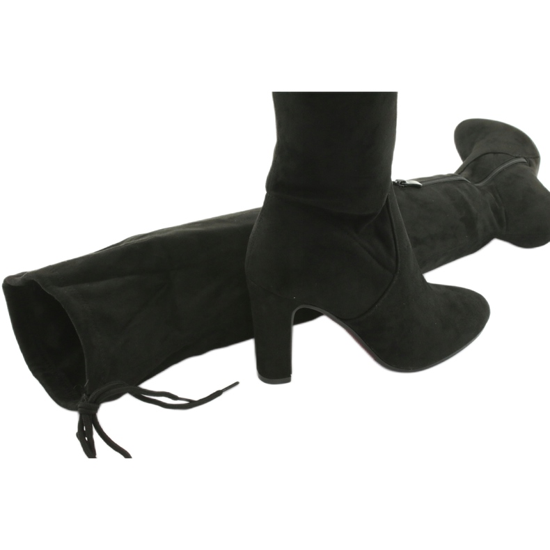 Stivali sopra il ginocchio elasticizzati neri Filippo 996 nero 5