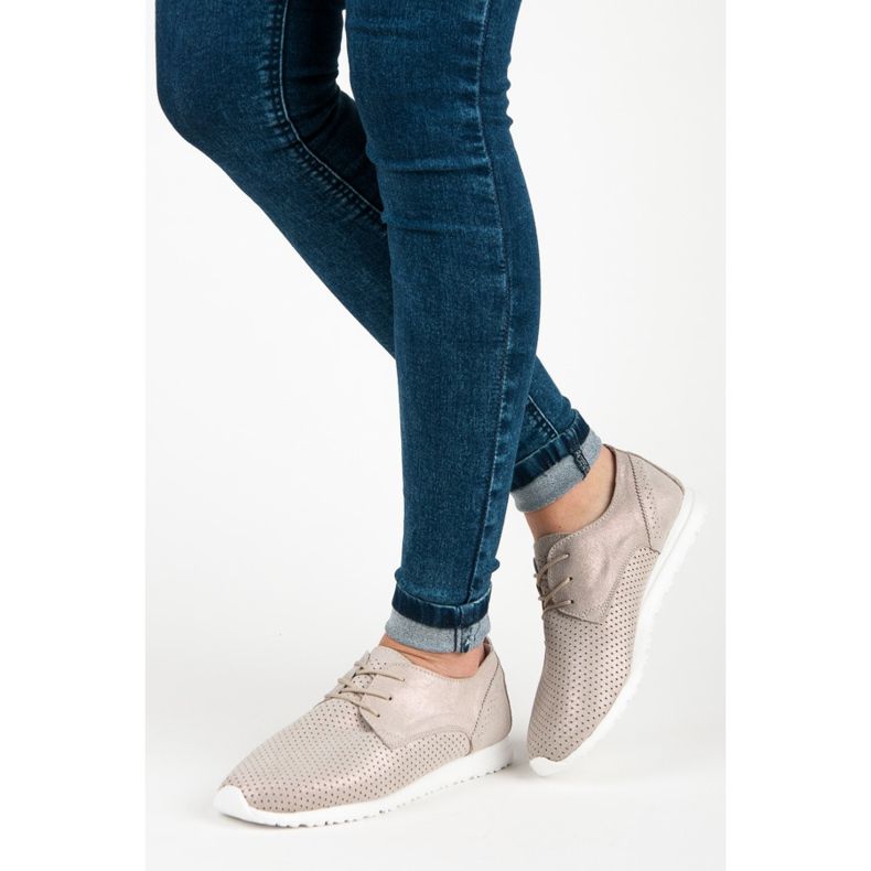 Scarpe VInceZA allacciate giallo 2