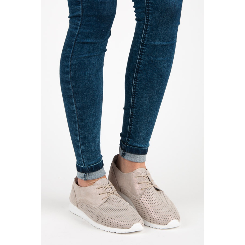 Scarpe VInceZA allacciate giallo 1