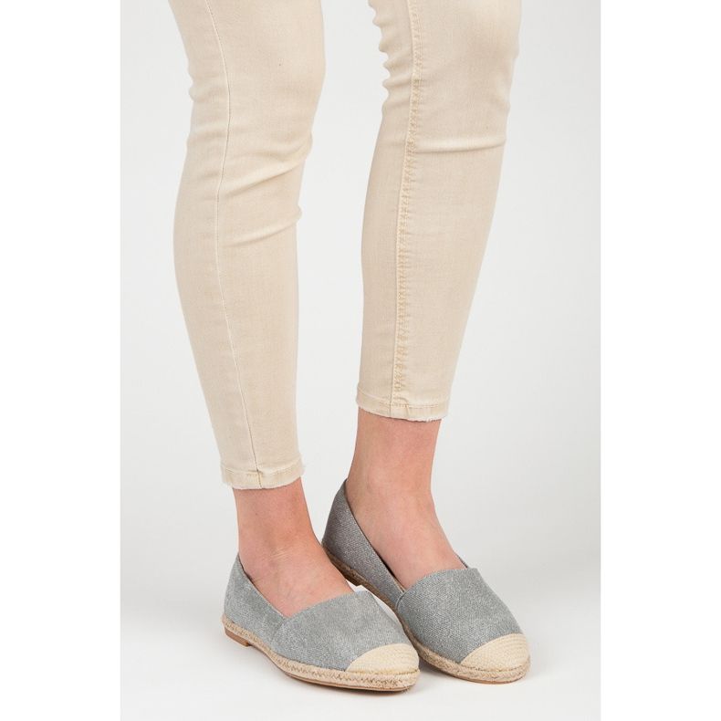 Bestelle Espadrillas Con Glitter grigio 1