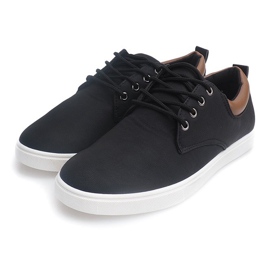 Sneakers casual da uomo 655 nere nero 1