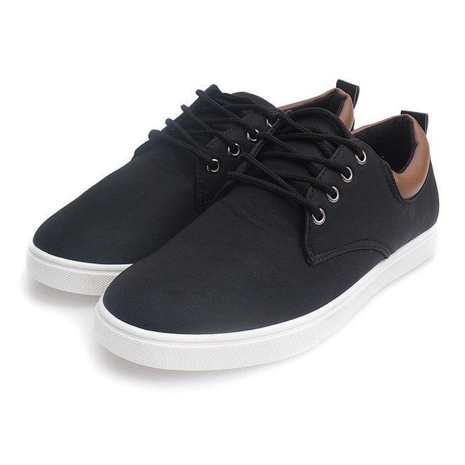 Sneakers casual da uomo 655 nere nero 1