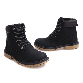 Stivali autunno in legno B788 Black nero 1