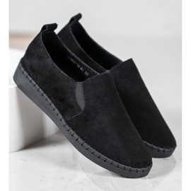 Filippo Scarpe da ginnastica slip-on in pelle nero 2
