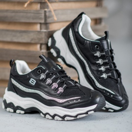 Yes Mile Sneakers Con Glitter nero 2