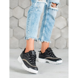 SHELOVET Scarpe da ginnastica nere alla moda nero 2