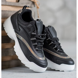 SHELOVET Scarpe da ginnastica nere alla moda nero 1