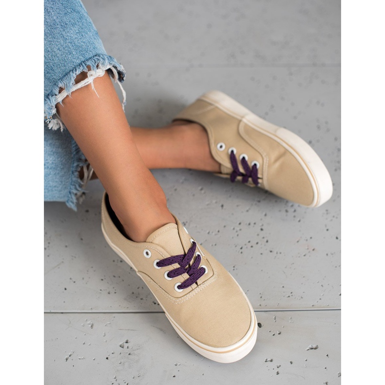 SHELOVET Scarpe da ginnastica comode marrone 1