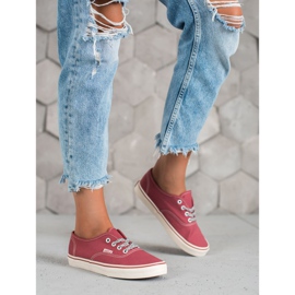 SHELOVET Scarpe da ginnastica comode rosso 2