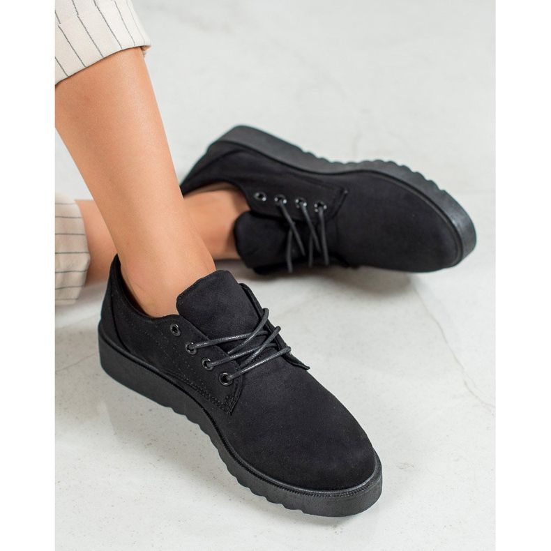 SHELOVET Scarpe scamosciate nero 1