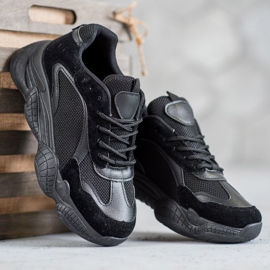 SHELOVET Sneakers nere da donna nero 1