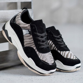 Kylie Sneakers con stampa zebrata nero multicolore 1