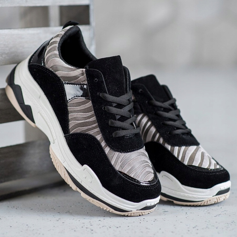 Kylie Sneakers con stampa zebrata nero multicolore 1