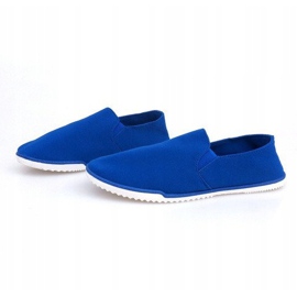 Sneakers Slip-On in Lycra 8527 Blu 1