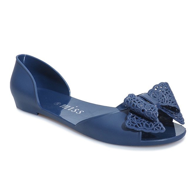Sandali Meliski blu navy con fiocco Delmar 1