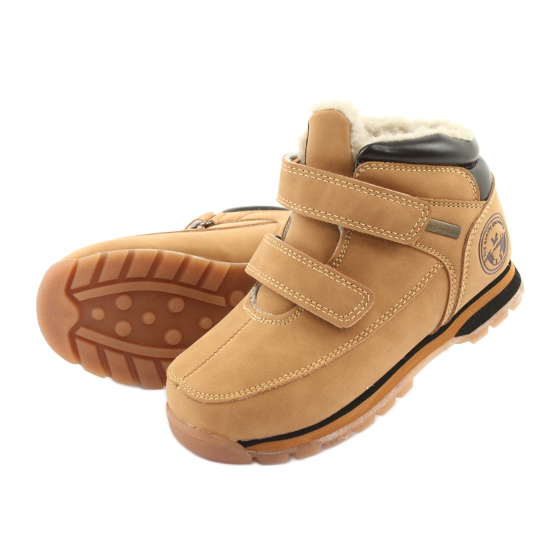 American Club Stivali con velcro American ES camel marrone multicolore 4