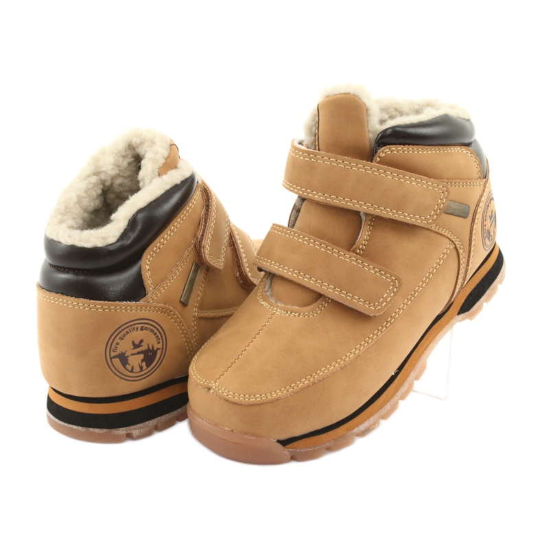American Club Stivali con velcro American ES camel marrone multicolore 3