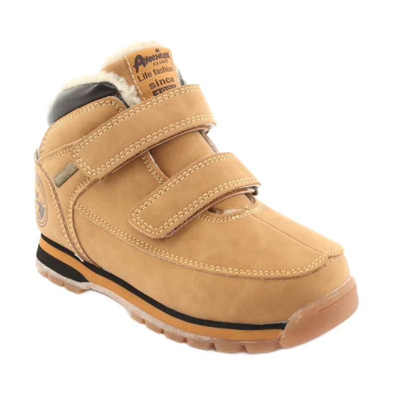 American Club Stivali con velcro American ES camel marrone multicolore 1