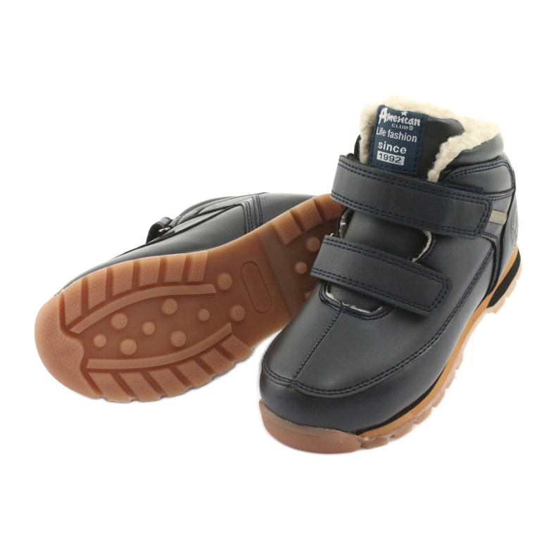 American Club Stivali Stivali in velcro American ES42 blu navy 4
