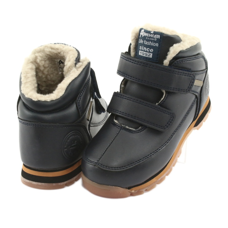 American Club Stivali Stivali in velcro American ES42 blu navy 3