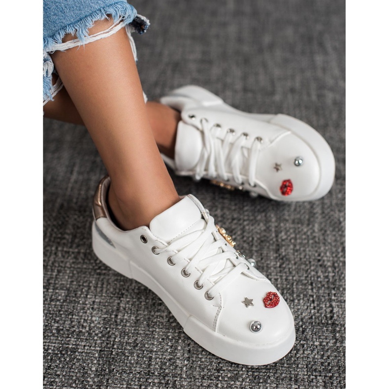 Bestelle Scarpe sportive con toppe bianca 1