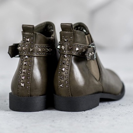 SHELOVET Stivaletti Chelsea Verdi Con Strass verde 1
