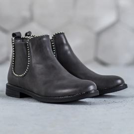 SDS Stivaletti Chelsea con jet grigio 2