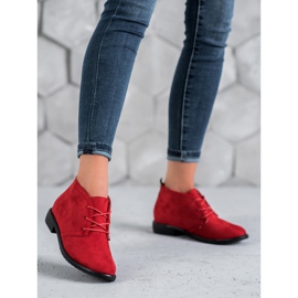 SHELOVET scarpe rosse rosso 2