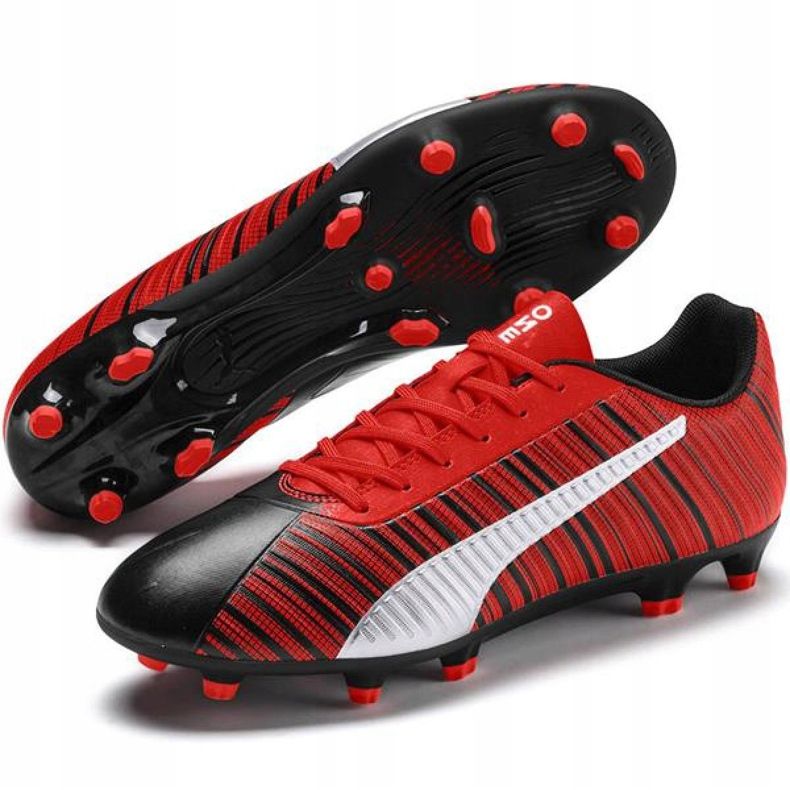 Nike Scarpe da calcio Puma One 5.4 Fg / Ag M 105605-01 multicolore rosso 2
