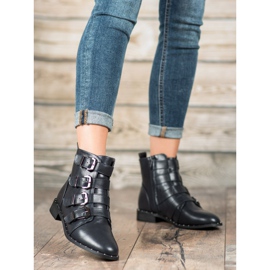 Cm Paris Stivali Con Fibbie blu 2