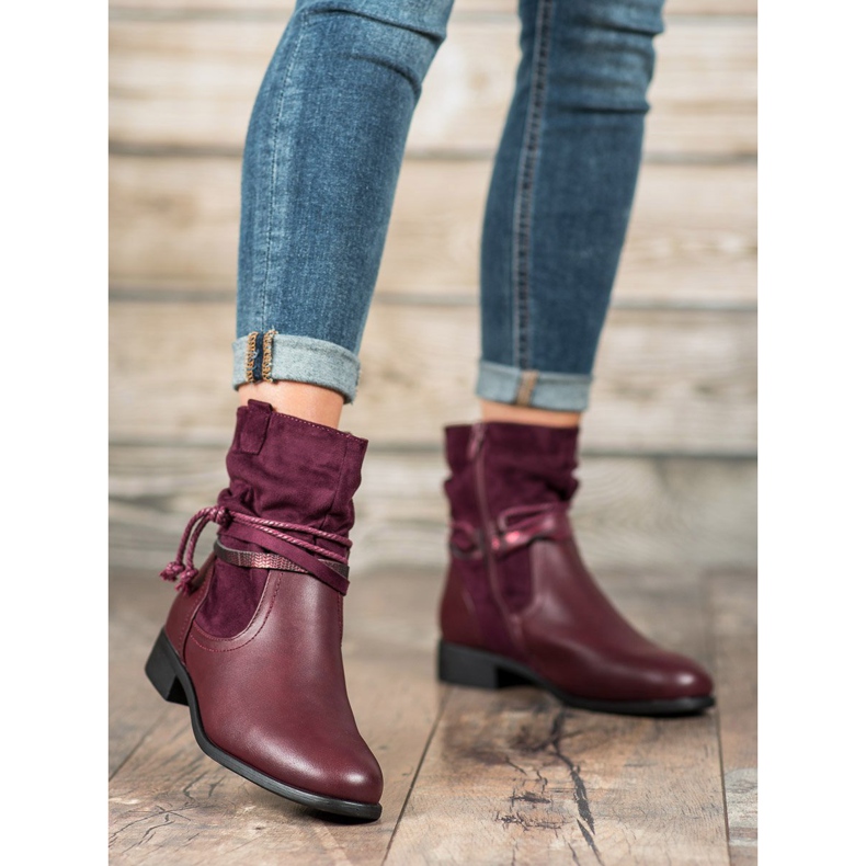 Anesia Paris Stivali alti rosso 1