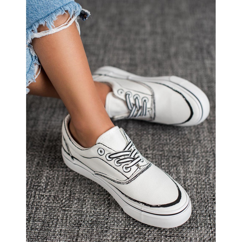 Bestelle Scarpe da ginnastica alla moda bianca 1