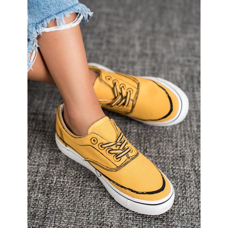 Bestelle Scarpe da ginnastica alla moda giallo 1